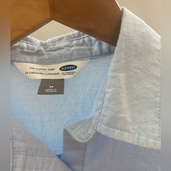 blue button up - Picture 3 of 3